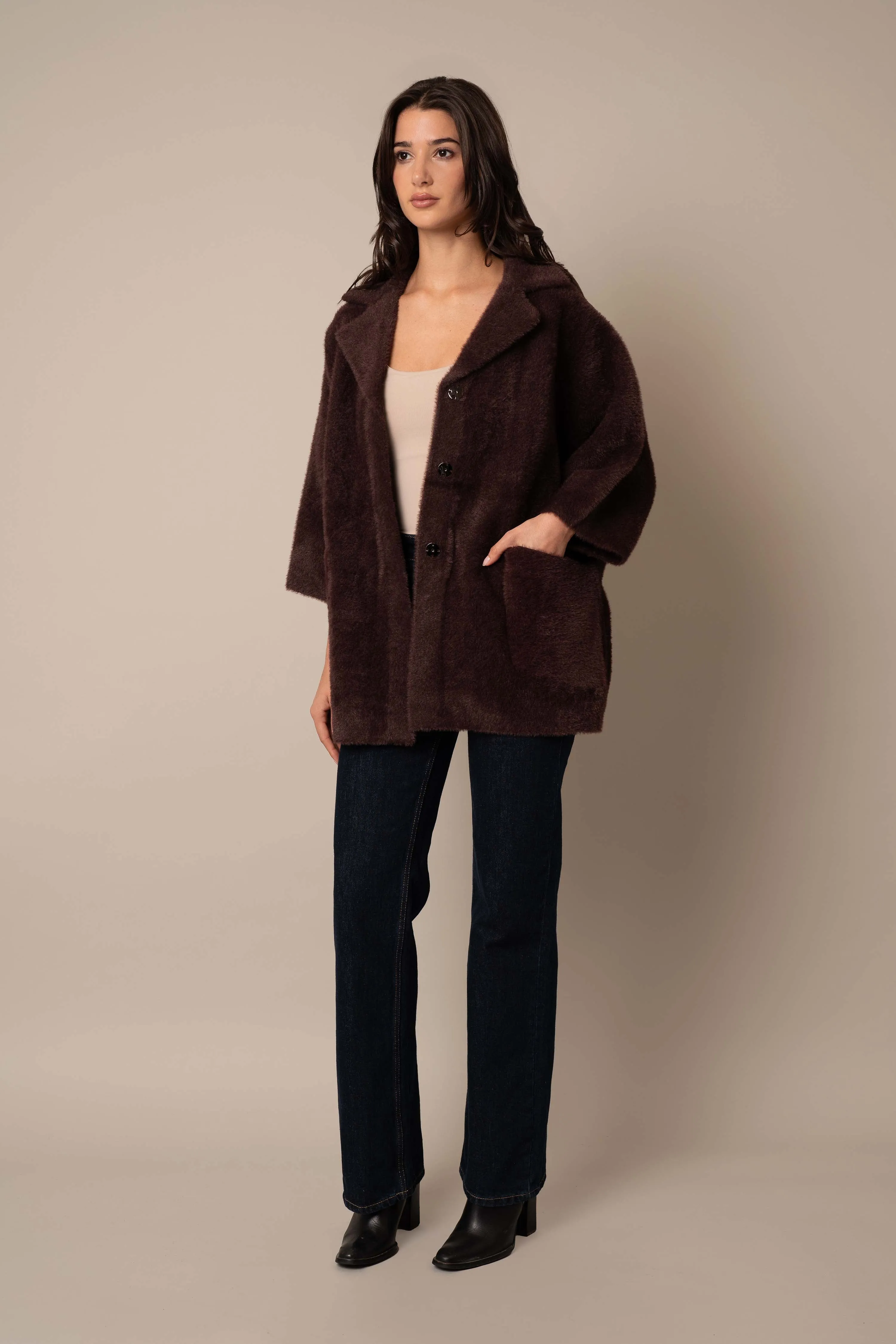 3/4 Sleeve Mink Coat