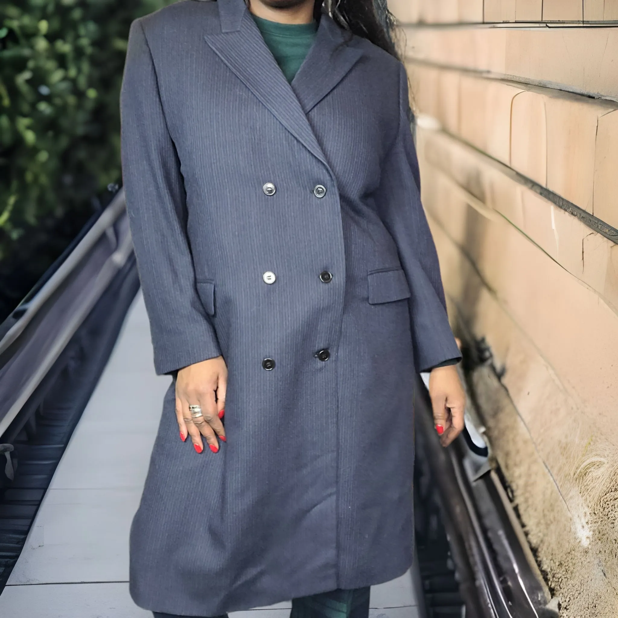 80s Vintage Wool Coat G&G Quality Clothing