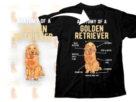 Anatomy of a Golden Retriever on Graphic Png Digital Download