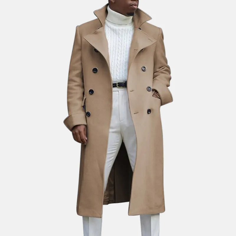 Antonios Autumn Solid Coat Men