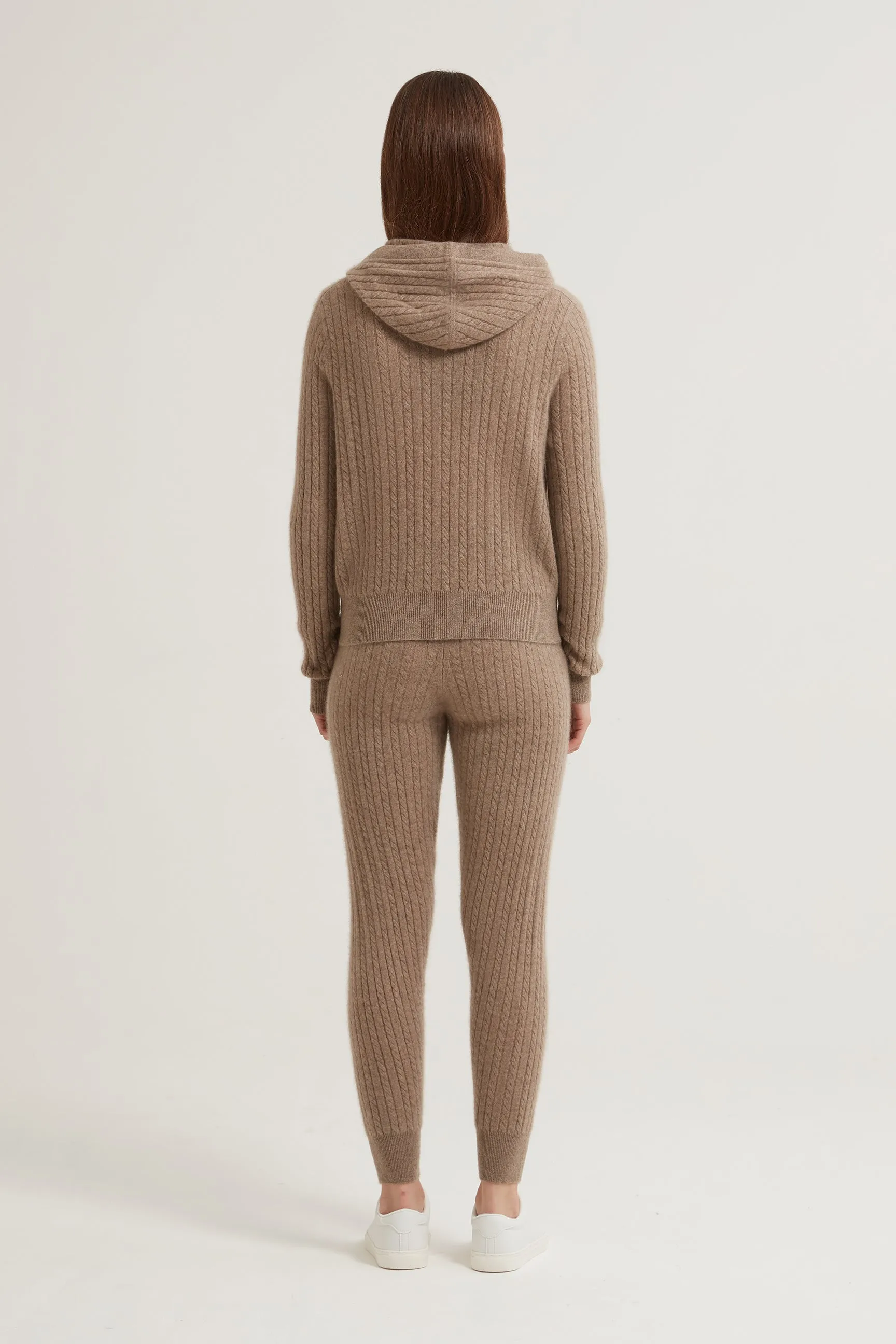 Ariane Cable Cashmere Hoodie