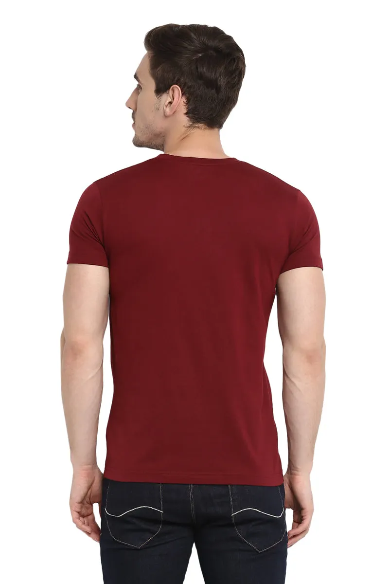 AXMANN Casual T-Shirt (Silver | Maroon) Combo Pack