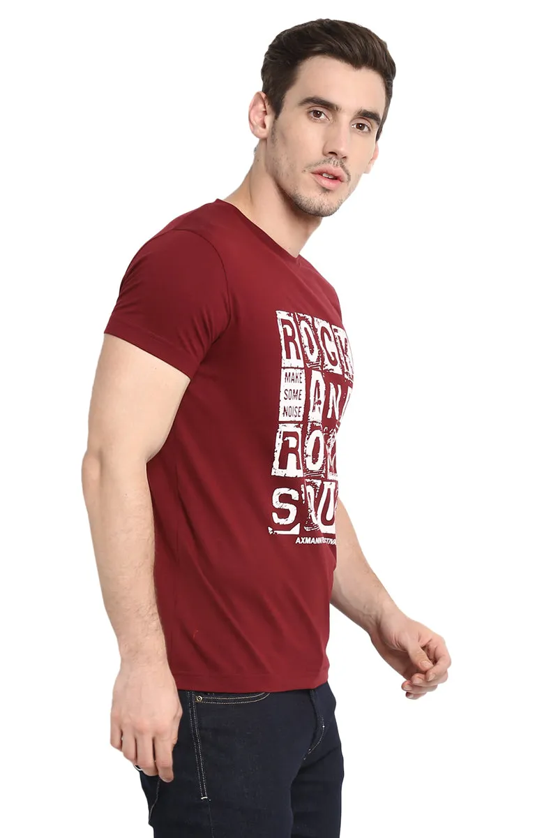 AXMANN Casual T-Shirt (Silver | Maroon) Combo Pack