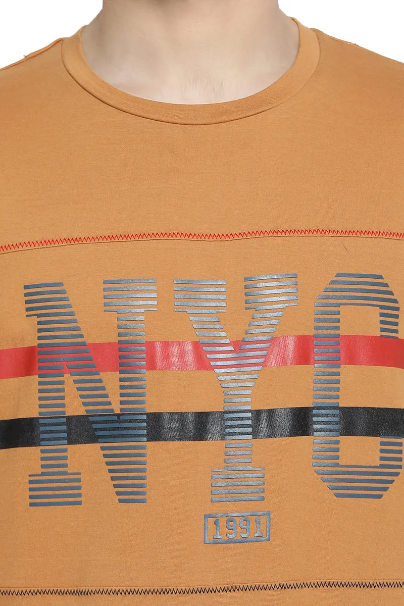 Axmann NYC Round Neck Casual T-Shirt