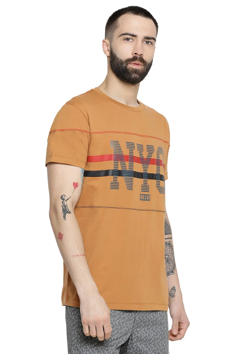 Axmann NYC Round Neck Casual T-Shirt