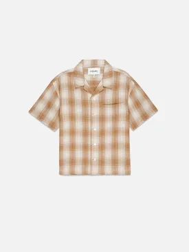 Baja Plaid Short Sleeve Shirt -- Rust