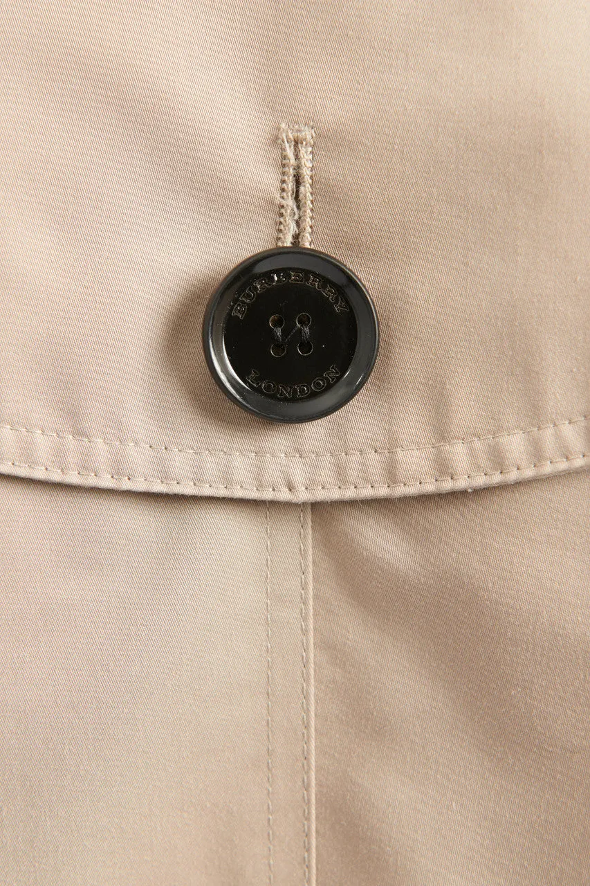 Beige Double Breasted Preowned Trench Coat