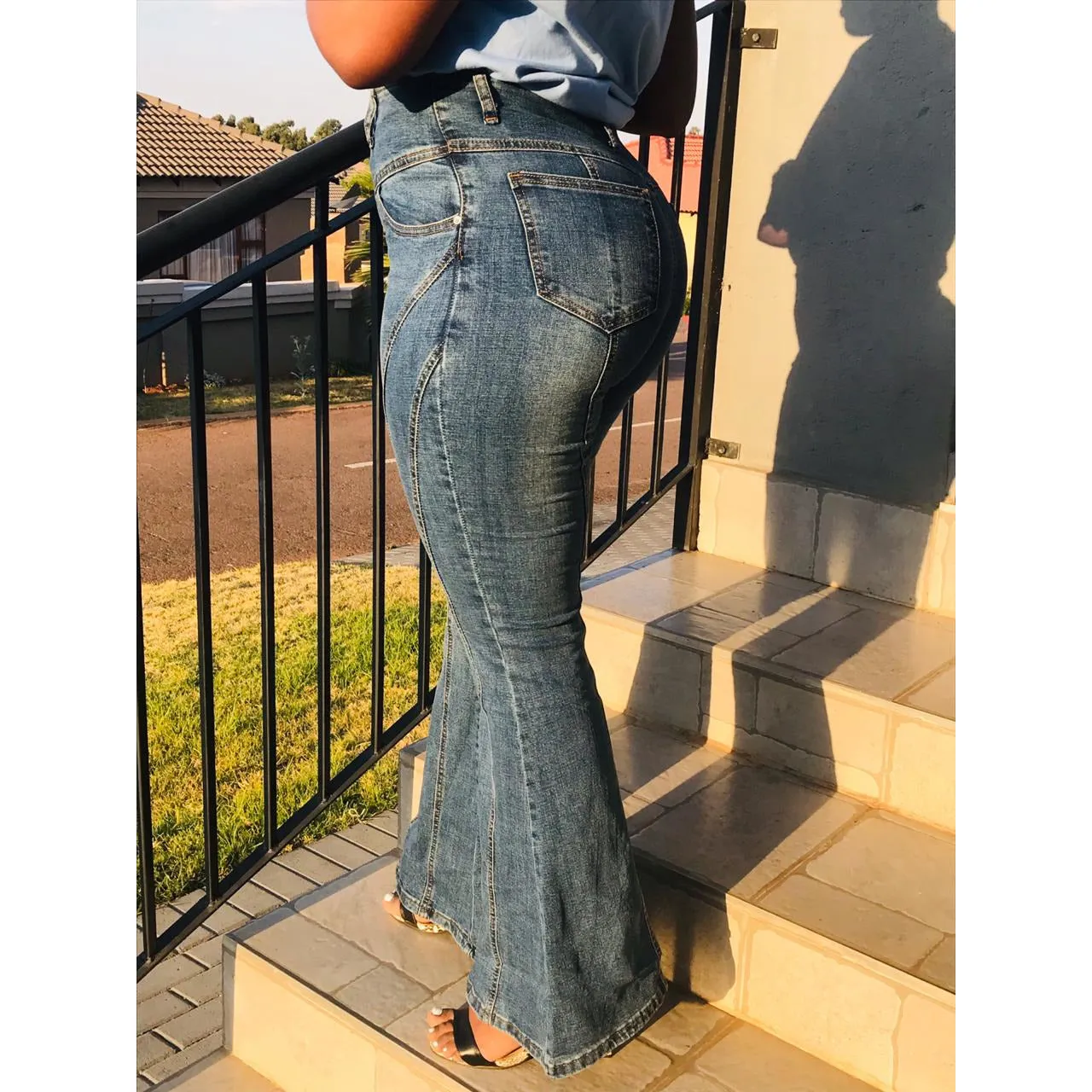 Bellbottom Boyfriend Jeans