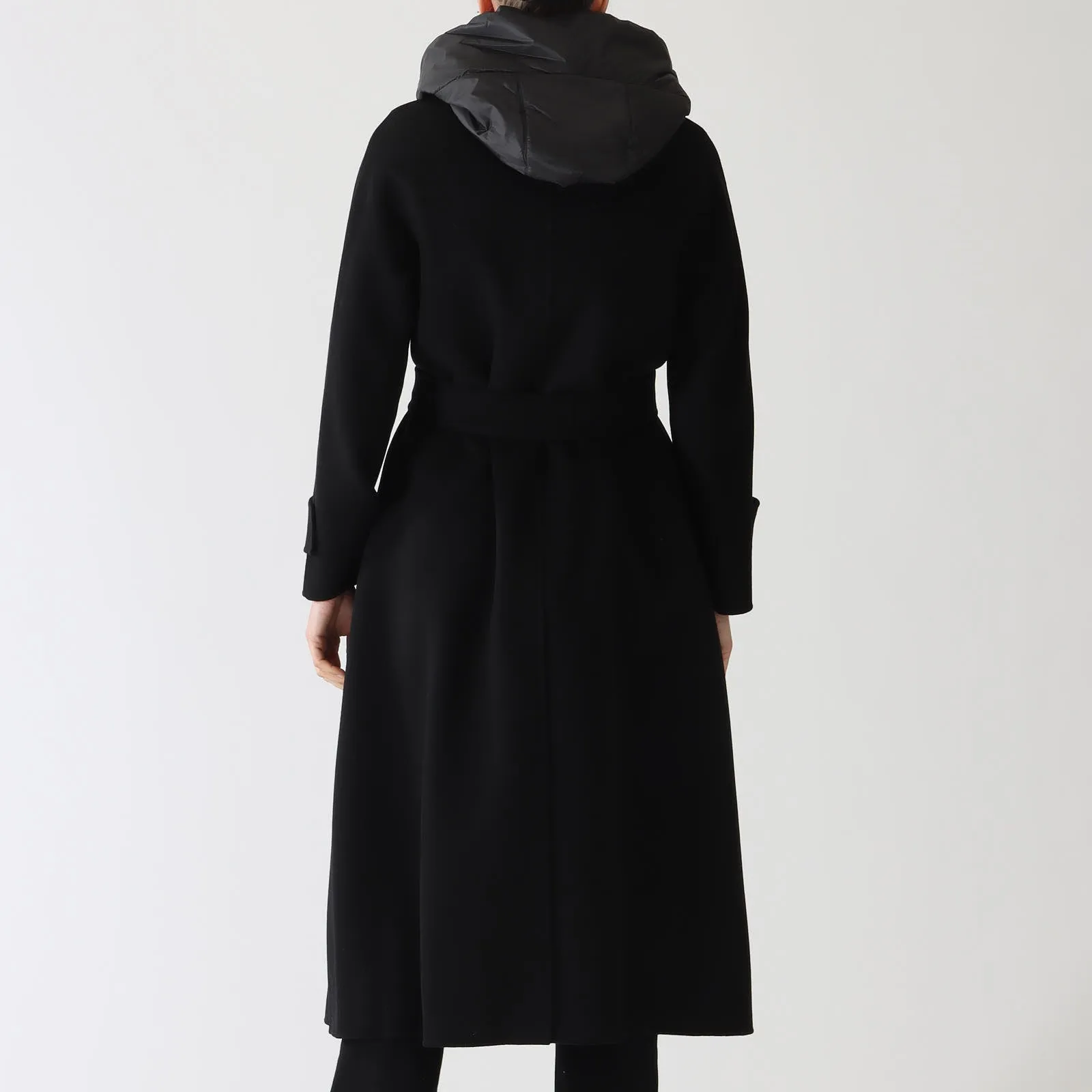 Black Hester Wool Trench Coat