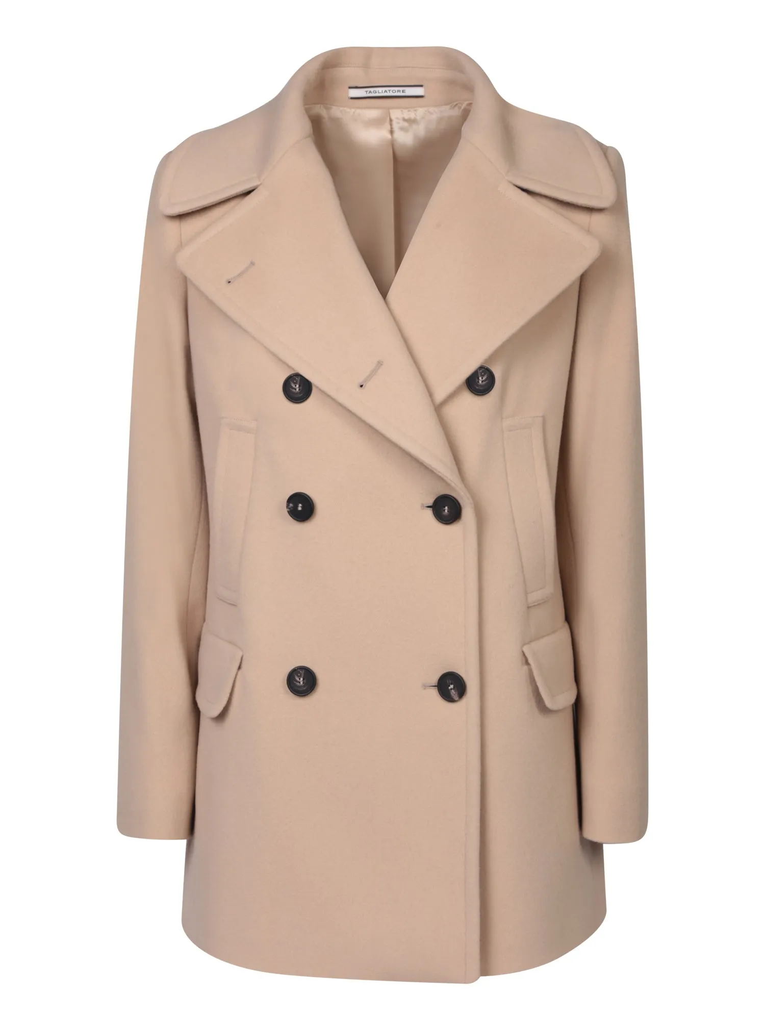 Blanche Wool-Cashmere Coat in Beige