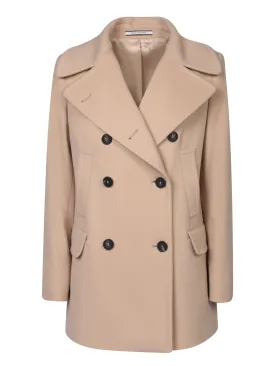 Blanche Wool-Cashmere Coat in Beige