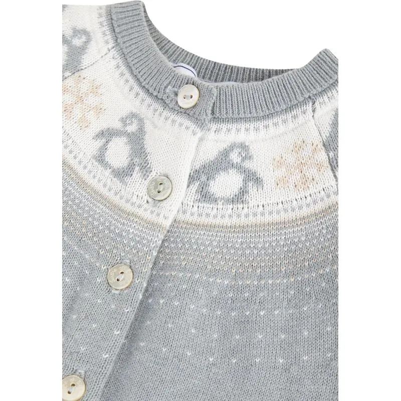 Boys Grey Knitted Bodysuit