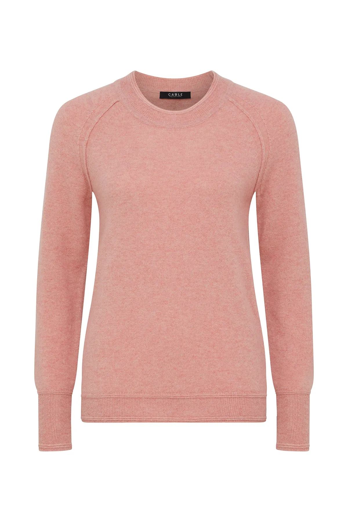 Cashmere Crew Jumper - Dusty Pink