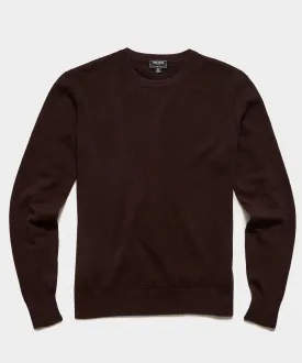 Cashmere Crewneck Sweater in Burgundy