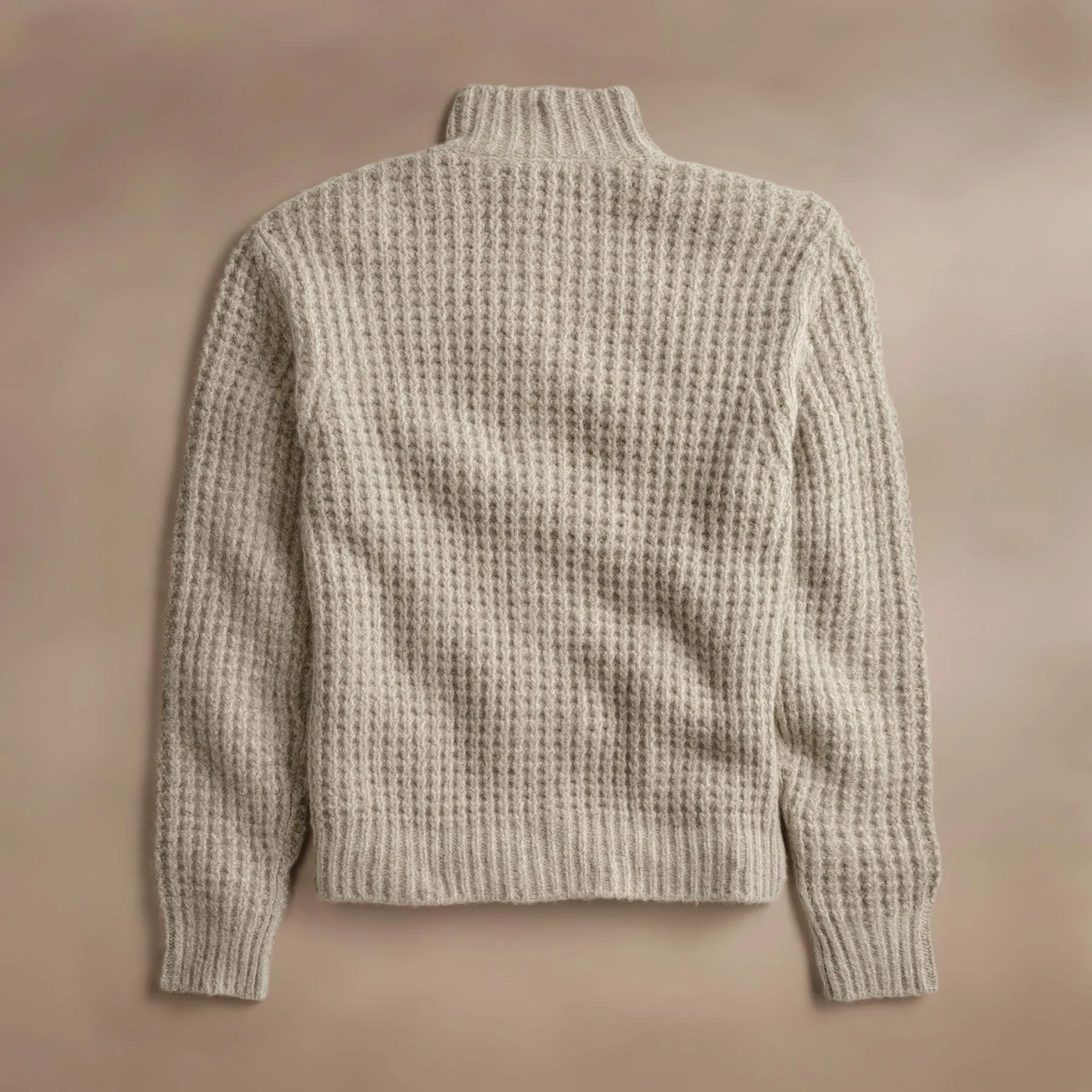 Cashmere Knit Waffle Cardigan - Hazel