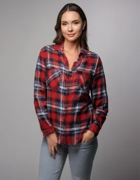 Classic Red Flannel Shirt