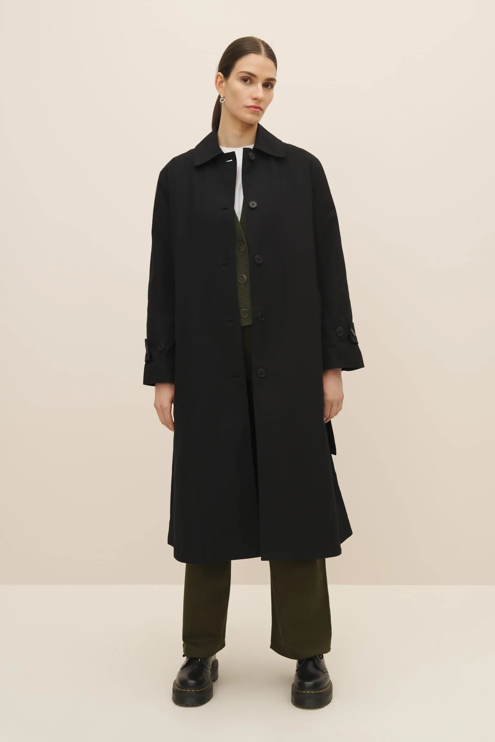 Cleo Trench Coat - Black