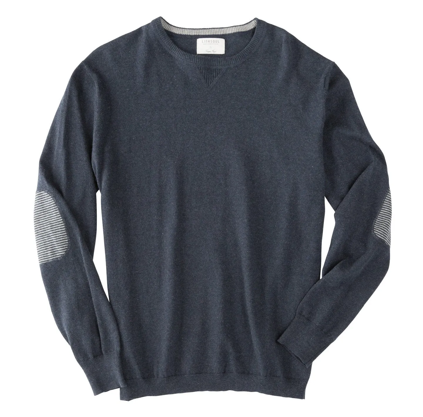 COTTON-CASHMERE CREW SWEATER