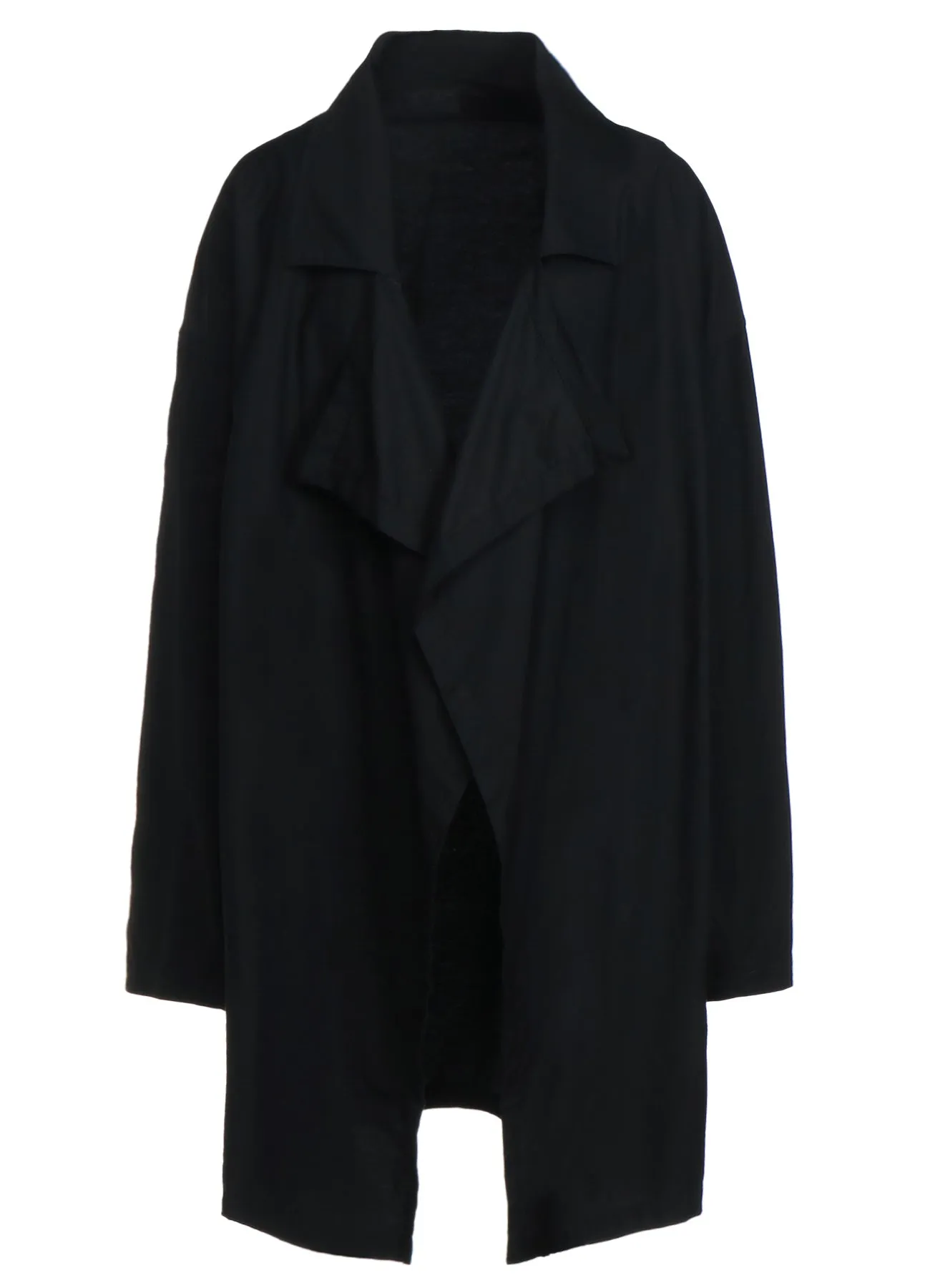 COTTON TWILL FLAME DOUBLE DRAPE COAT