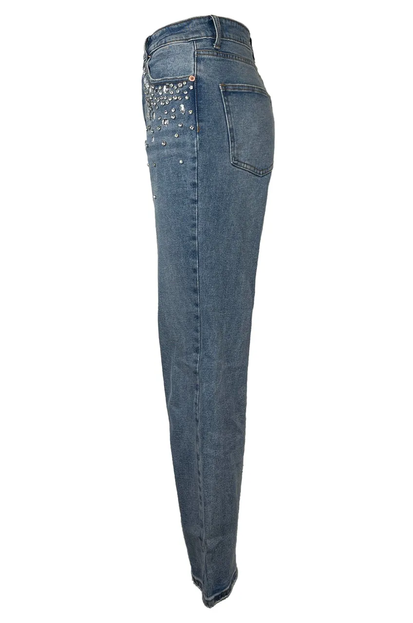 CRYSTAL DENIM JEAN