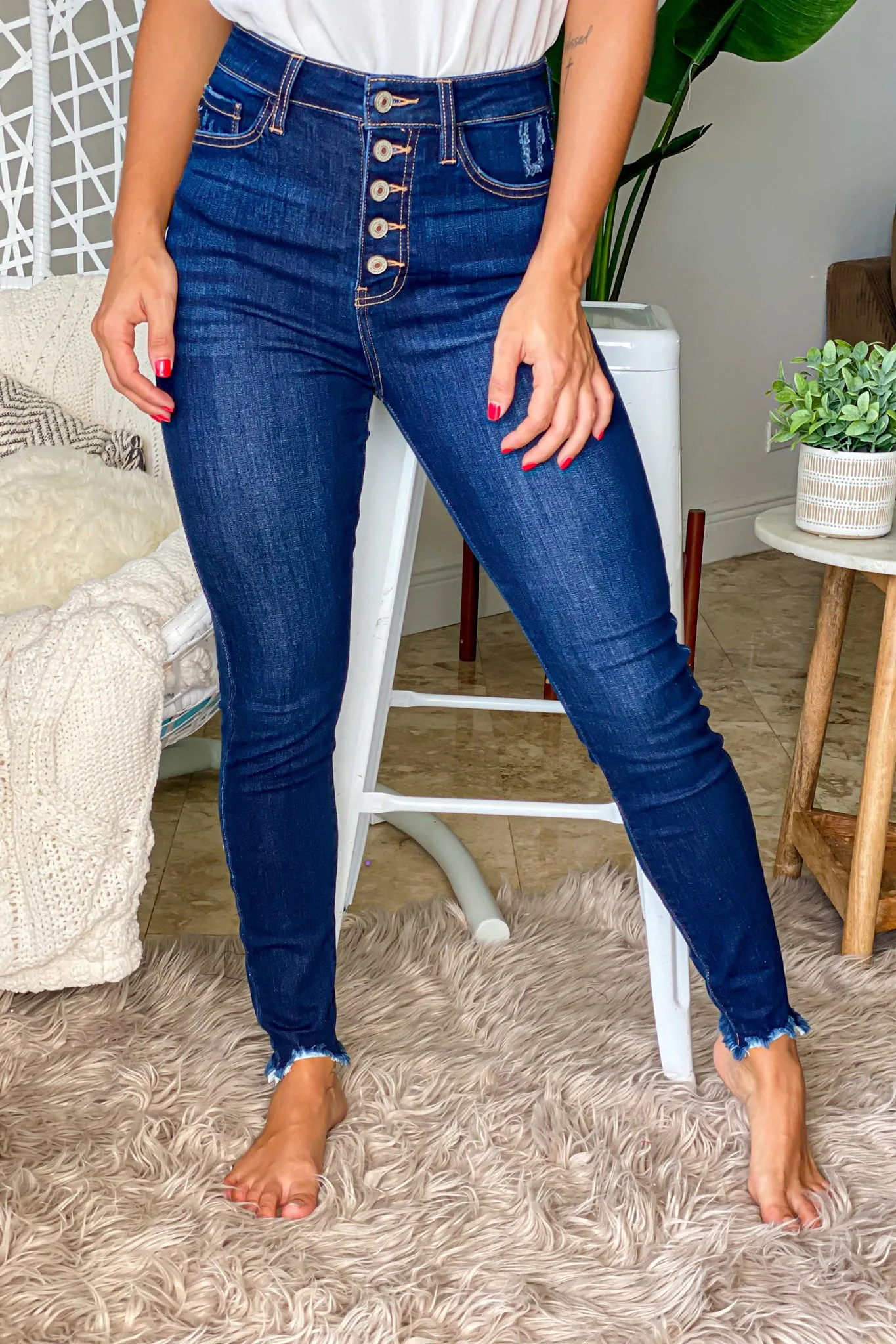 Dark High Waisted Jeans