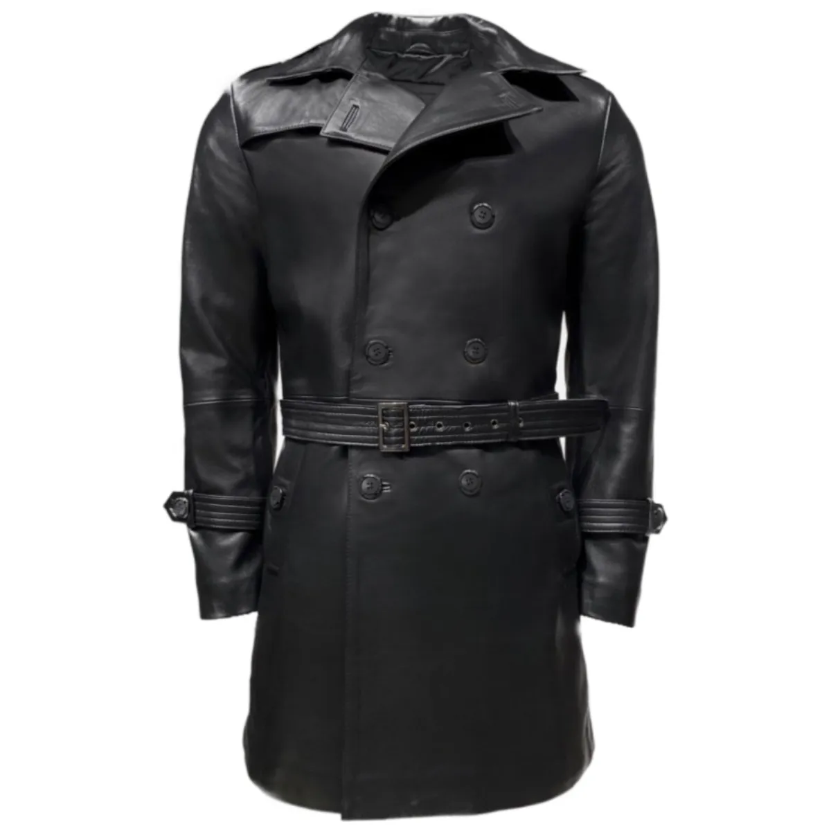 DeAngelo Leather Trench Coat