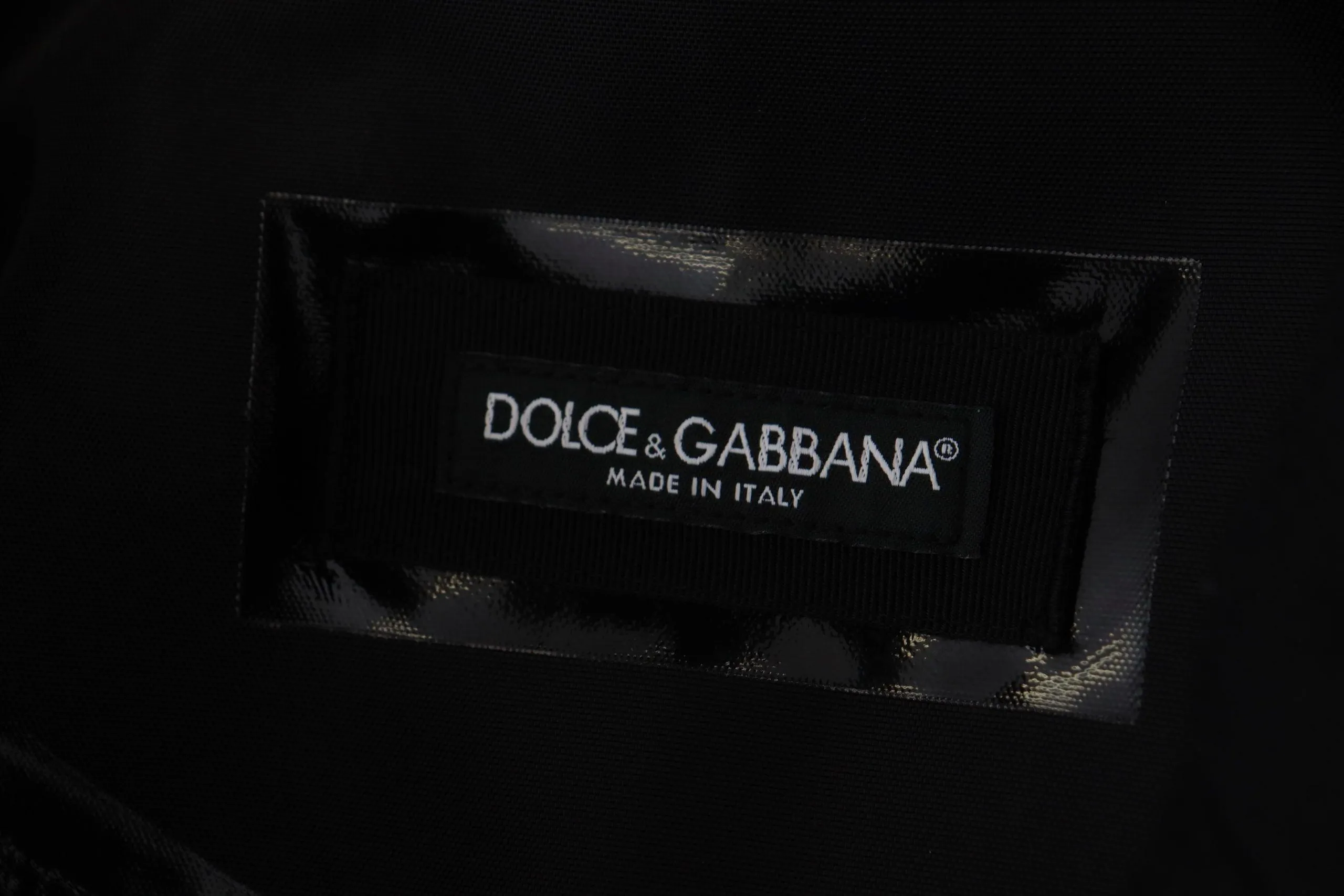 Dolce & Gabbana Black Wool Trench Overcoat Jacket