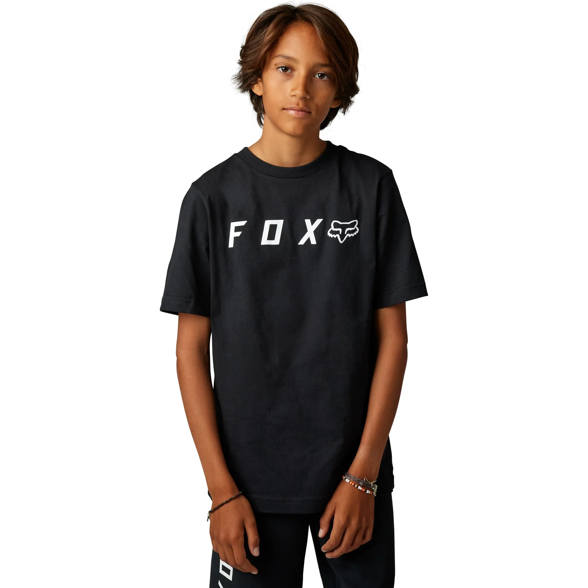 Fox Racing  Youth Absolute Short Sleeve Tee T-Shirt Lightweight Cotton Black