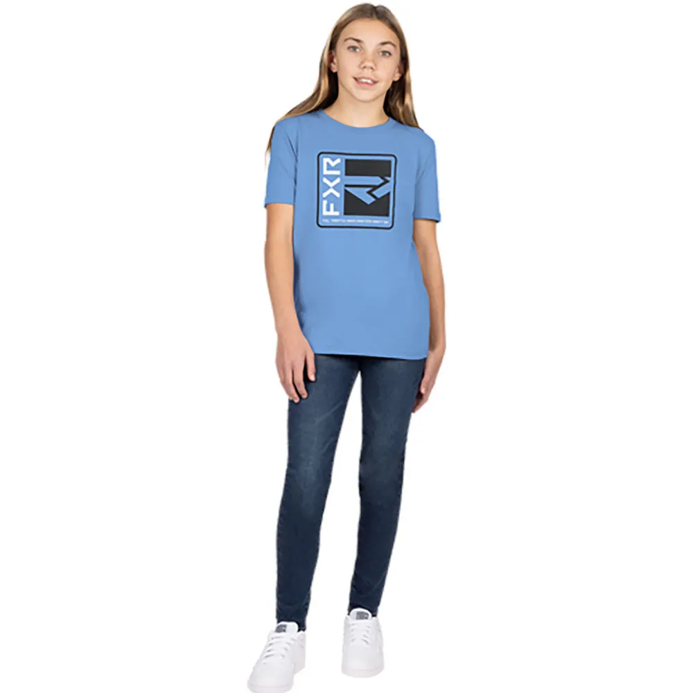 FXR Broadcast Premium T-Shirt Tranquil Blue/Black