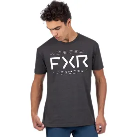 FXR Helium Premium T-Shirt Charcoal Heather/White Grey