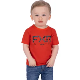 FXR Toddler Helium Premium T-Shirt Red Heather/Grey Camo