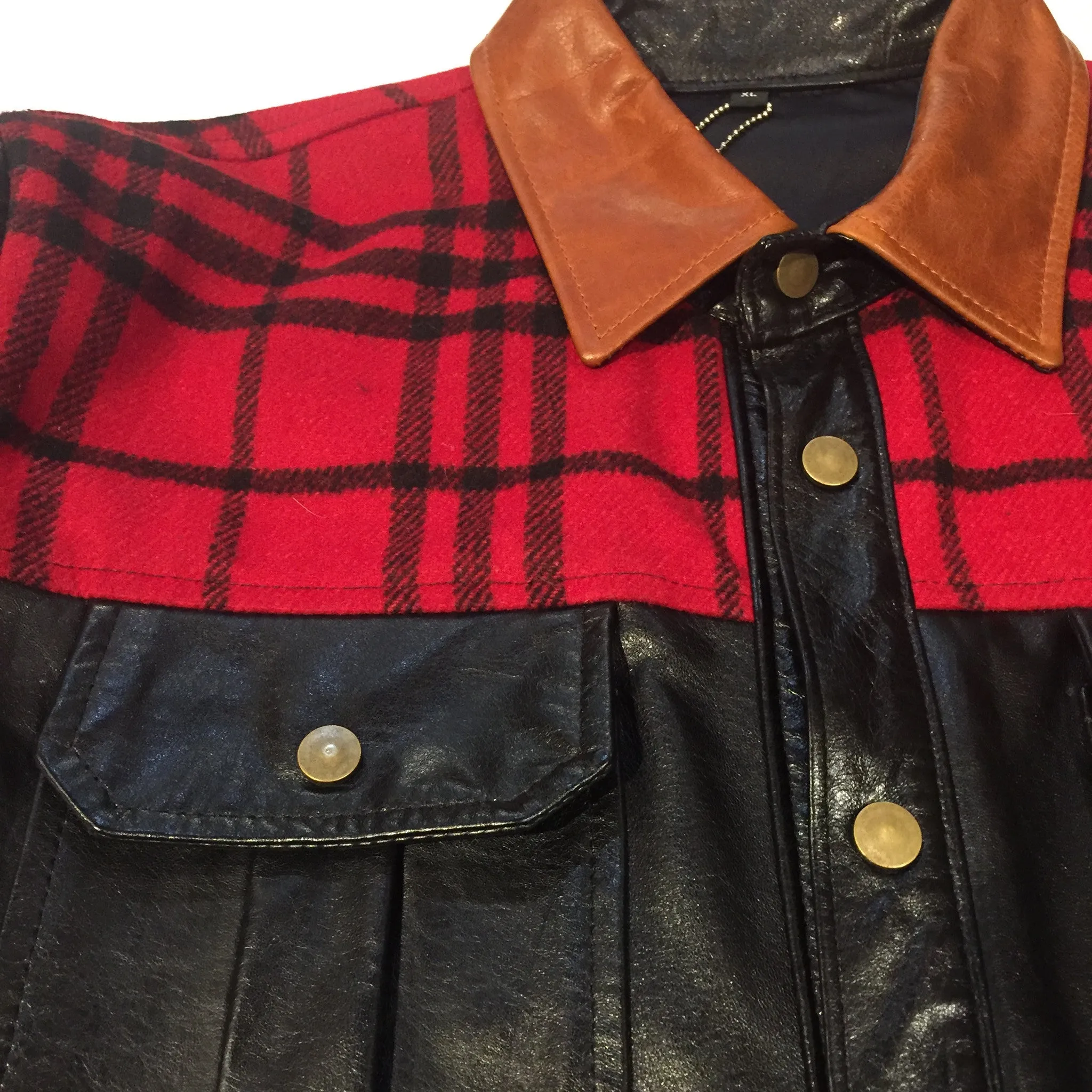 G-Gator Plaid Leather Shirt 25