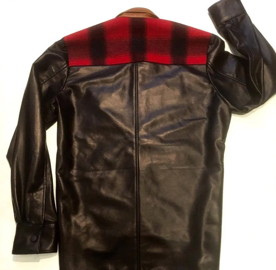 G-Gator Plaid Leather Shirt 25