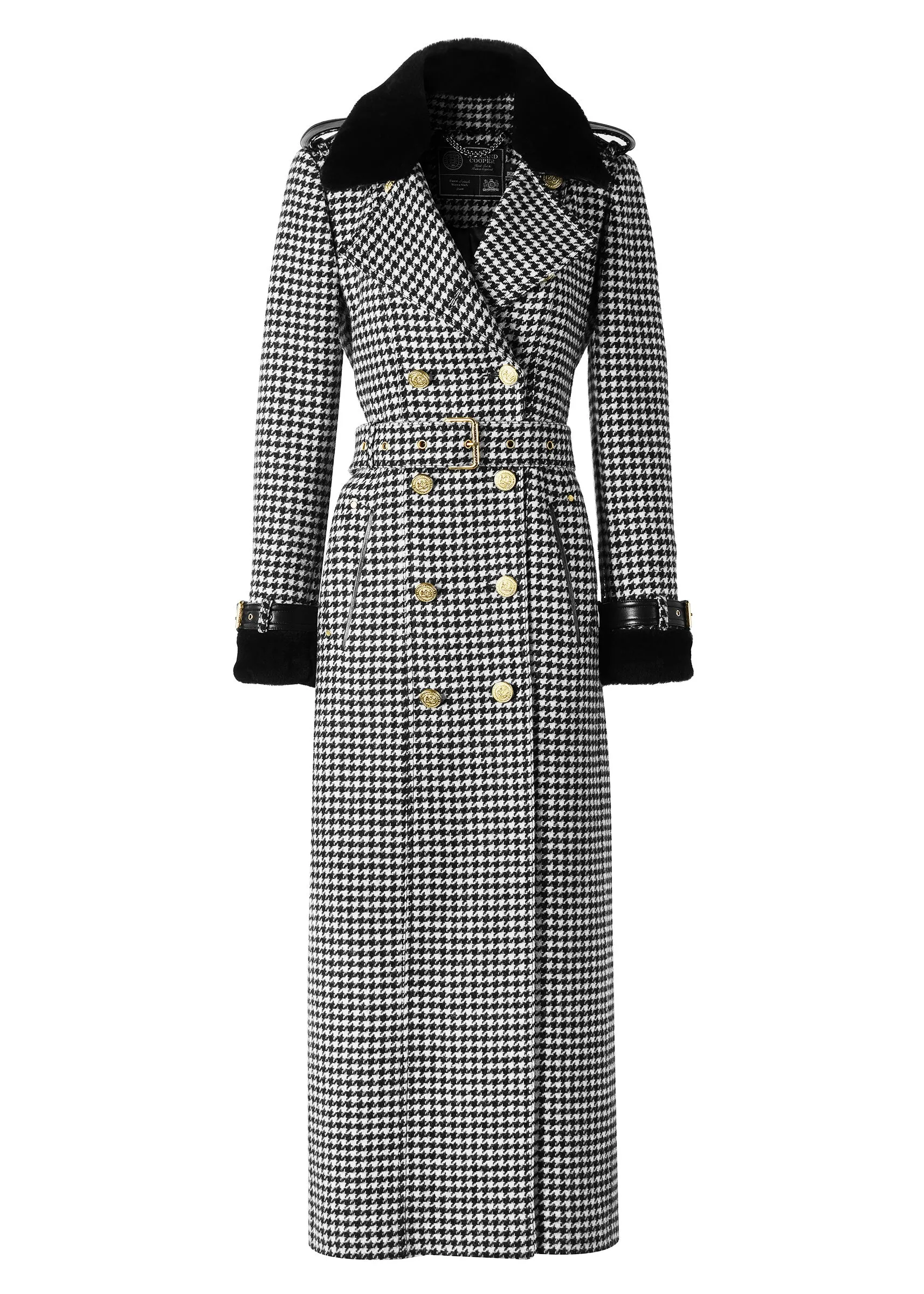 Gold Label Trench (Houndstooth)