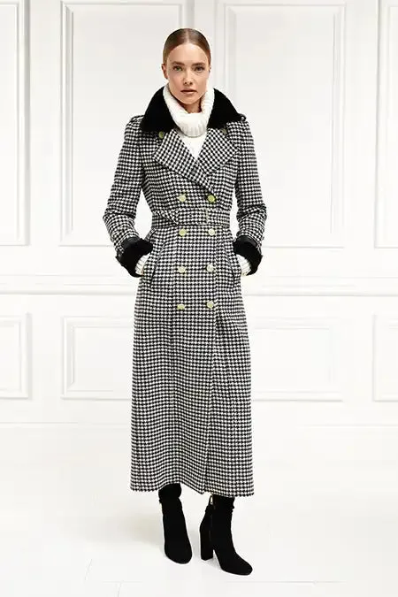 Gold Label Trench (Houndstooth)