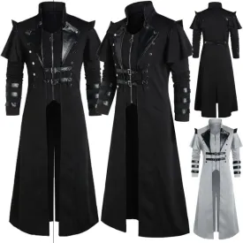 Gothic Long Coat Cloak for Medieval Palace Banquet Style