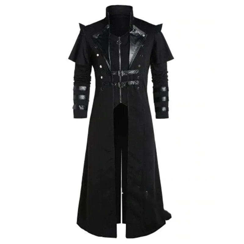 Gothic Long Coat Cloak for Medieval Palace Banquet Style