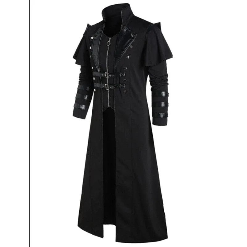 Gothic Long Coat Cloak for Medieval Palace Banquet Style