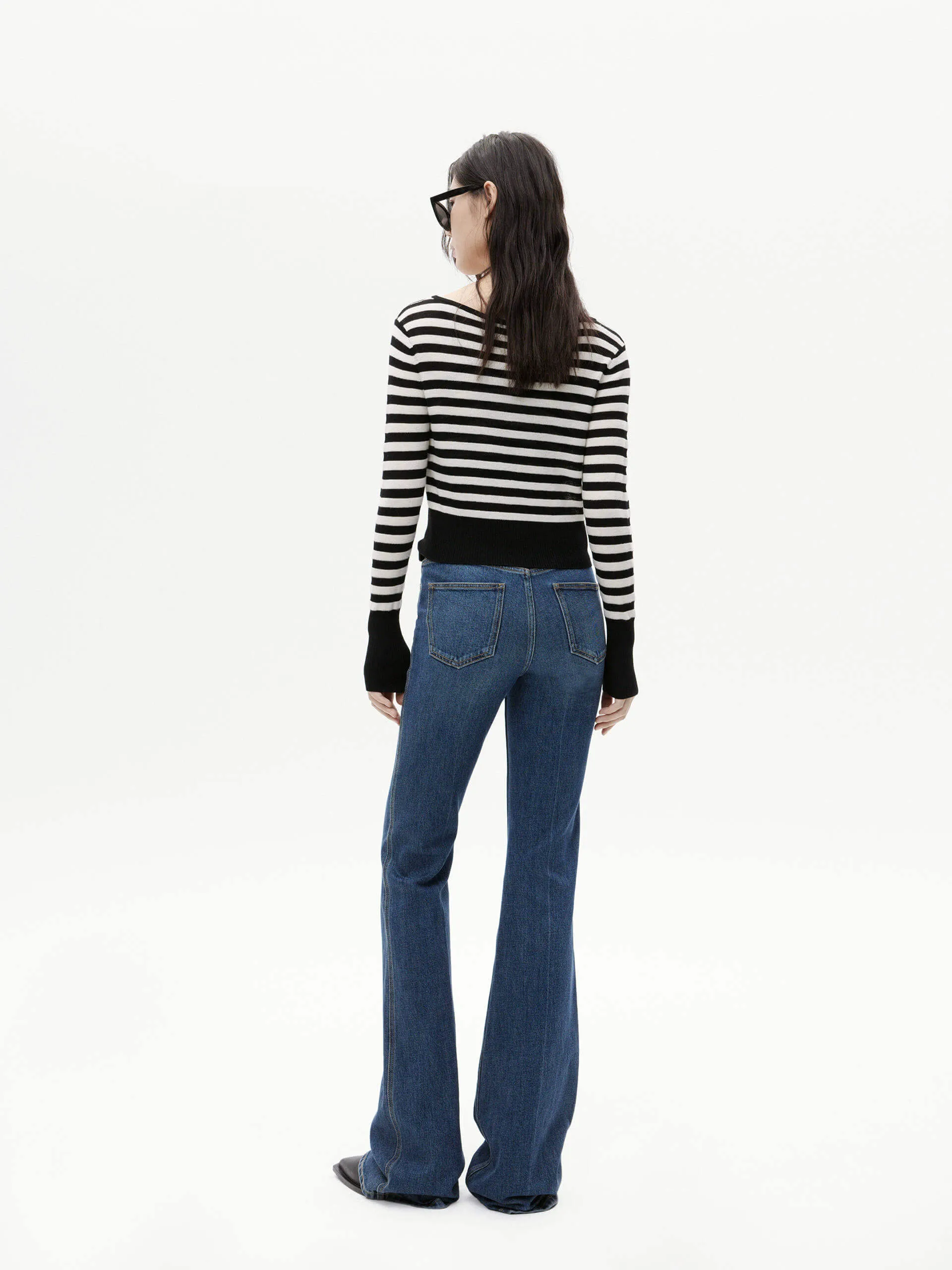 High Waisted Flared Jeans