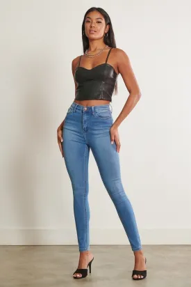 High Waisted Signature Skinny Jeans