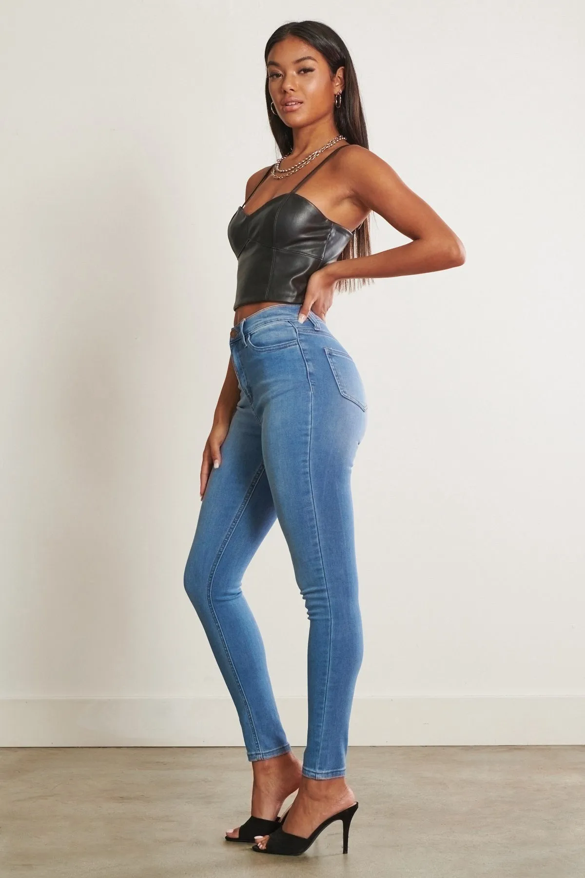 High Waisted Signature Skinny Jeans