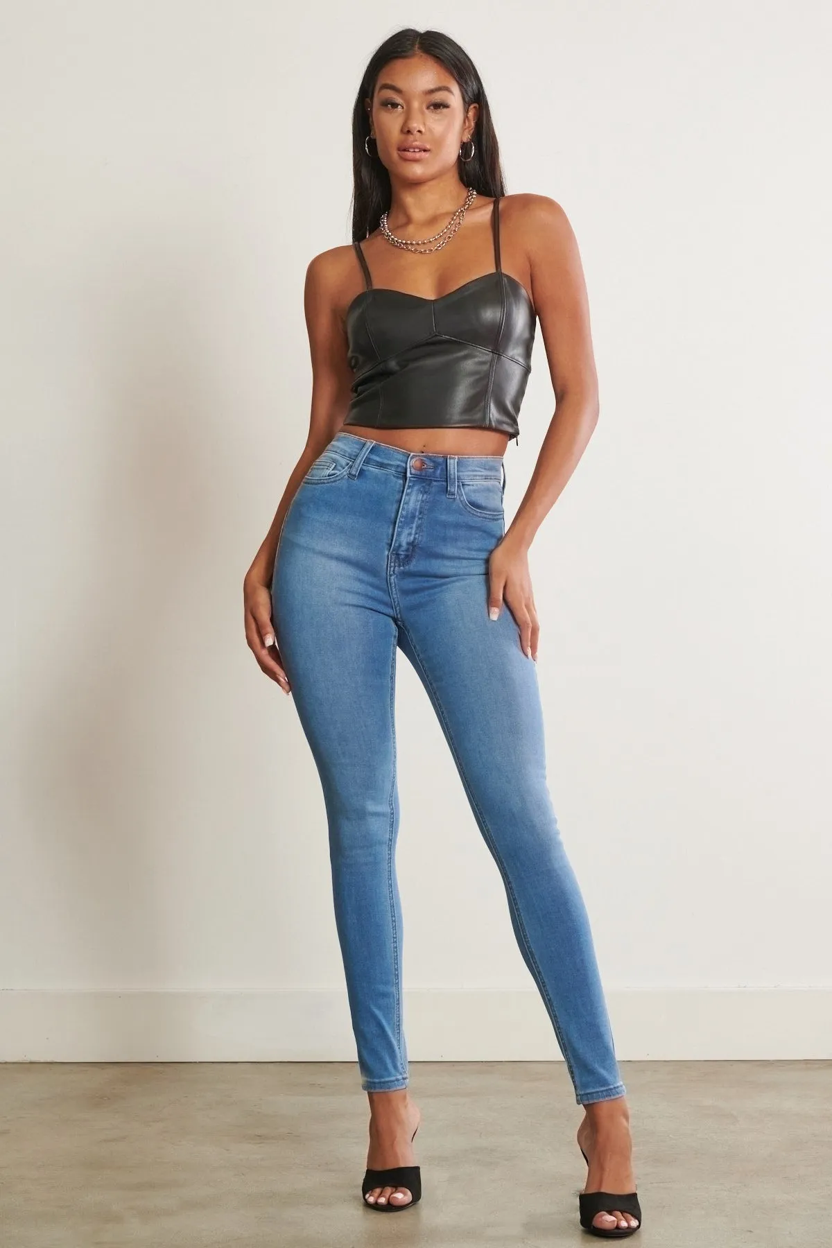 High Waisted Signature Skinny Jeans