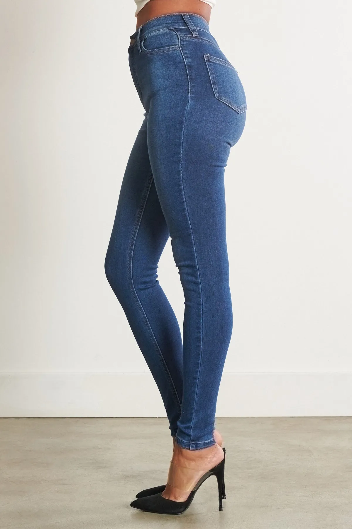 High Waisted Signature Skinny Jeans