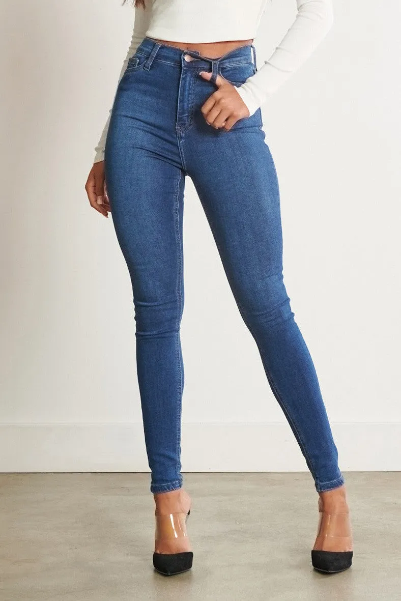 High Waisted Signature Skinny Jeans