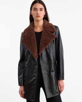 JAYDEN LEATHER COAT