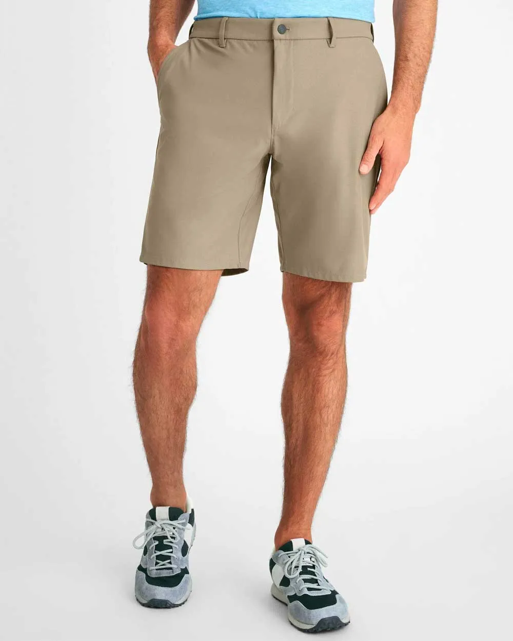 Johnnie-O 9-Inch Cross Country Shorts - Light Khaki