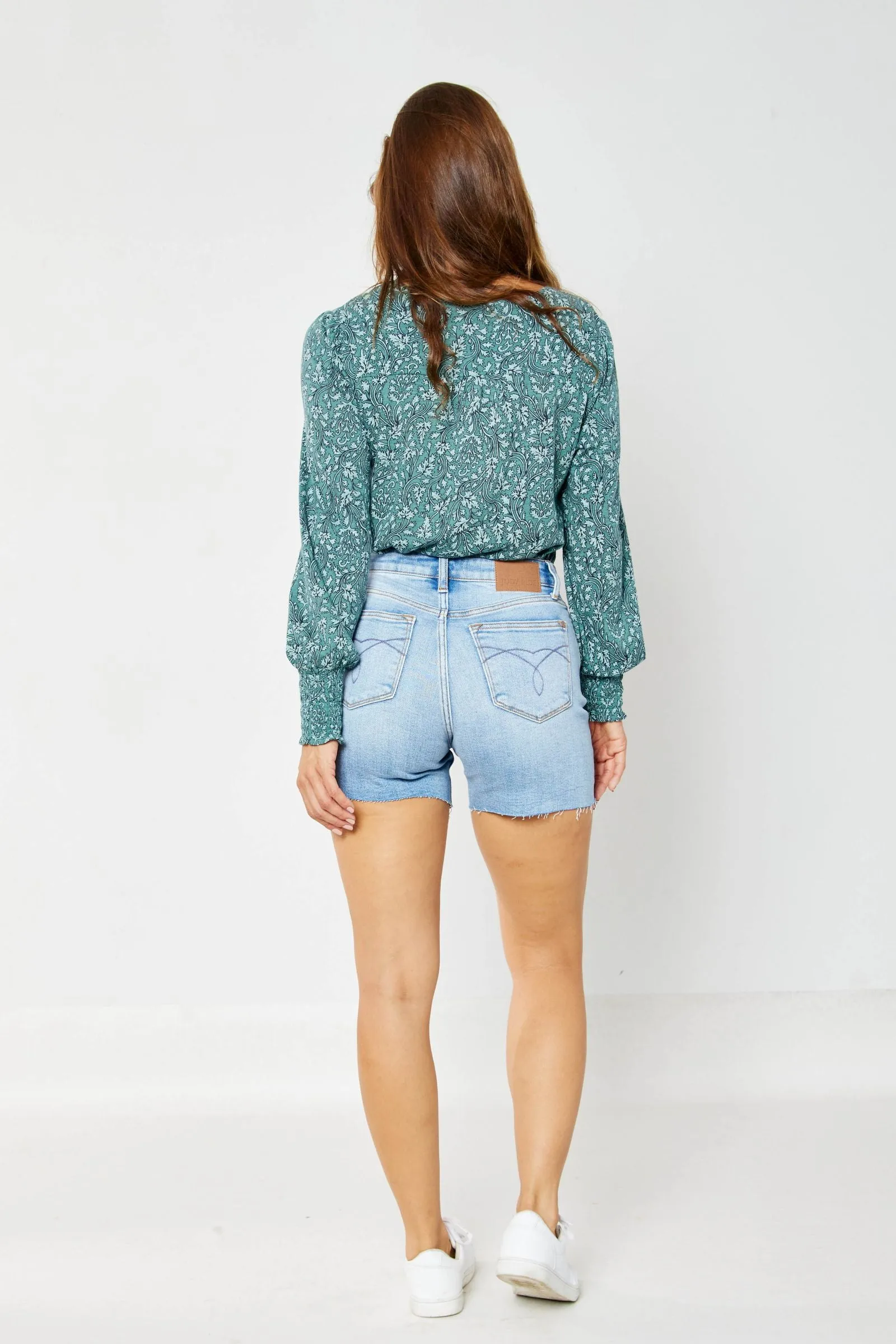 Judy Blue Light Wash High Waist Shorts