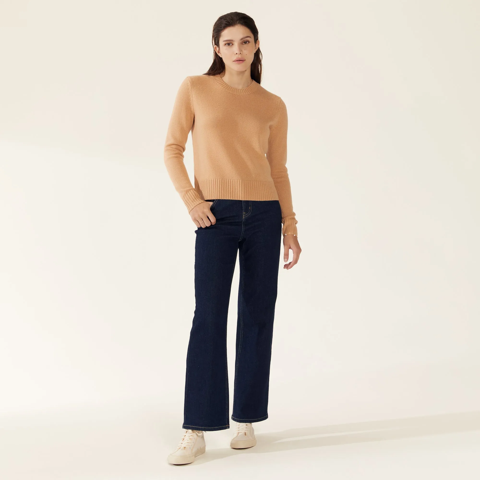 Mila Cashmere Boxy Crop Sweater