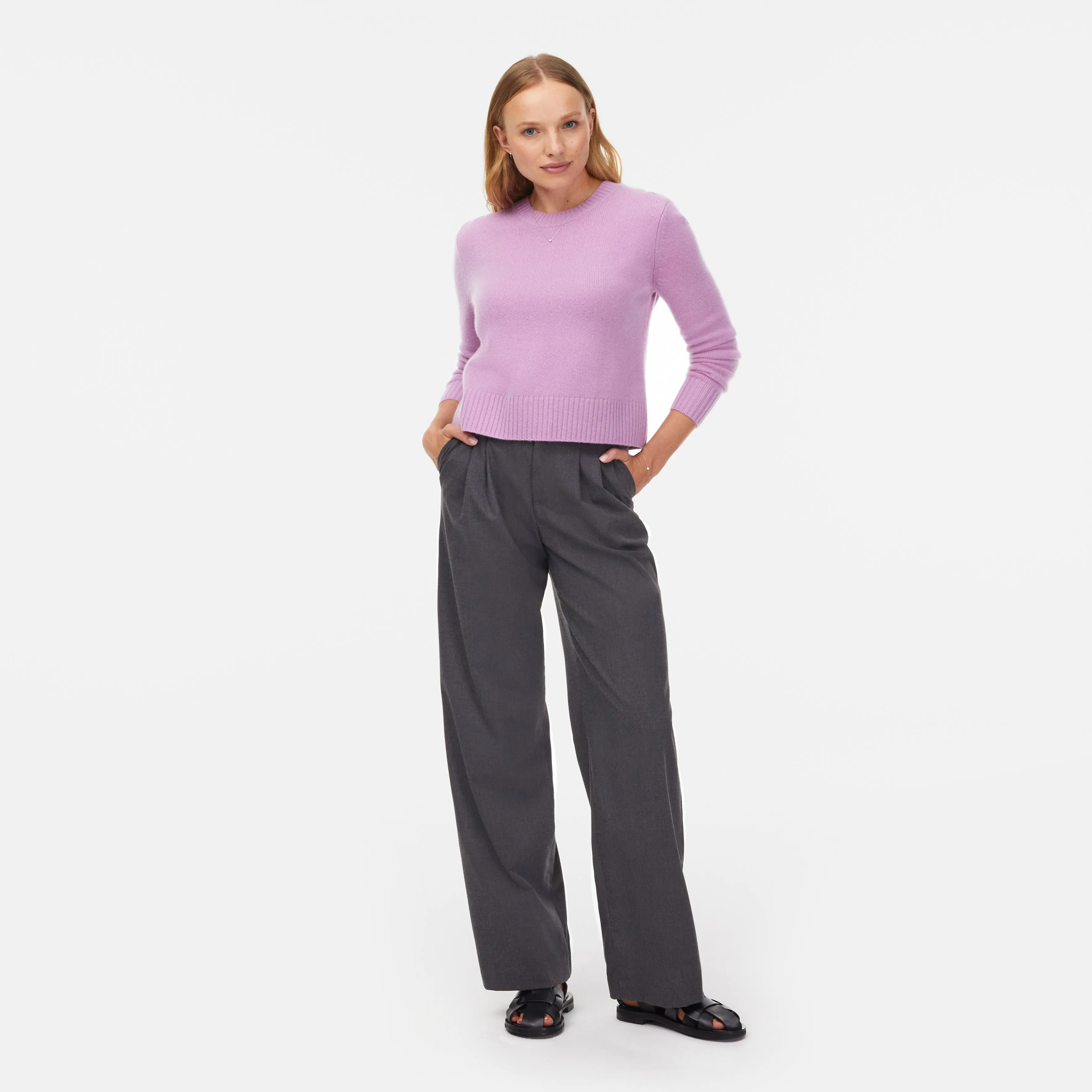 Mila Cashmere Boxy Crop Sweater