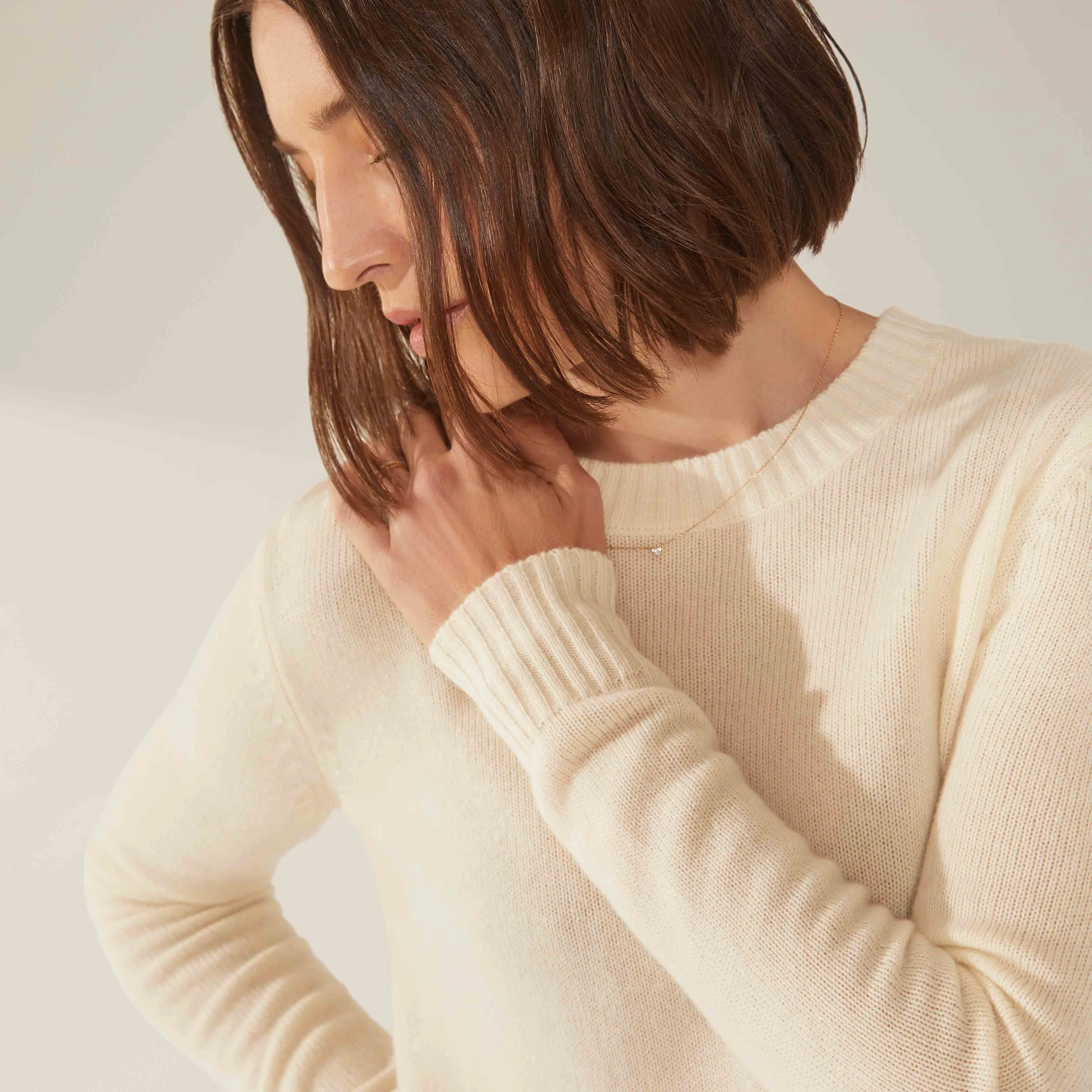 Mila Cashmere Boxy Crop Sweater